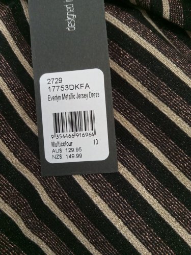 women's fate + Becker Everlyn Metallic Jersey Dress - size 6 - black/brown (STYLE: 17753dkfa) image 3