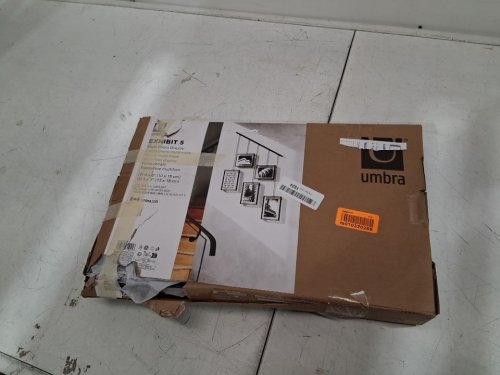 5pc umbra Exhibit Wall MULTI-PHOTO HANGING DISPLAY -  4"x 6" (x2) & 5" x 7" (x3) - BLACK (model: 1013426-040) image 2