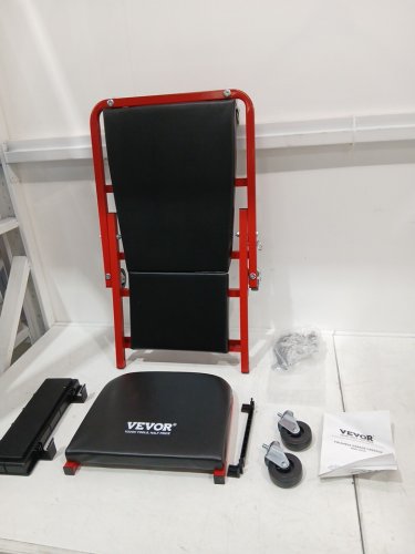 VEVOR Foldable Z Garage Creeper Mechanic Creeper Stool - 300lbs - 36" - red (model: xf8105) image 3