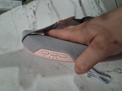 adult simpal Portable USB Cordless Heating Pad with Vibration - pink - (model: xxd-ng06) image 4