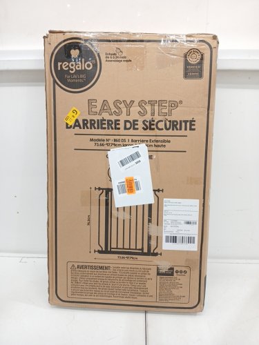 REGALO EASY STEP SAFETY GATE - 29"- 38.5" - WHITE (MODEL: 1160-DS) image 2