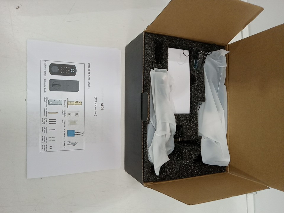 SMART Keyless fingerprint wifi app controlled Door Lock TT VERSION - black (MODEL: AF07) image 3