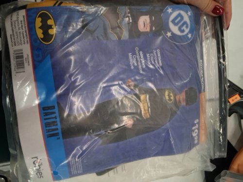 3PC BOYS RUBIES BATMAN COSTUME FOR CHILDREN, MEDIUM (8-10) - BLACK image 2