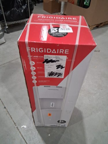 FRIGIDAIRE TOP LOADING HOT & COLD WATER DISPENSER WITH CHILD SAFETY LOCK - HOLDS 3-5 GALLON BOTTLE - white (MODEL: EFWC498) image 2