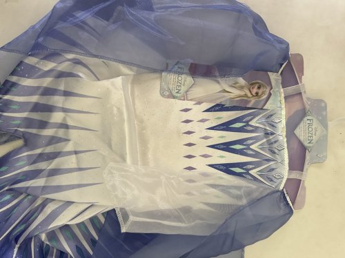 GIRLS JAKKS PACIFIC ELSA SNOW QUEEN COSTUME - SMALL (4-6) - WHITE/PURPLE image 2