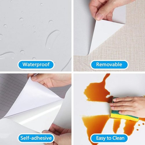 Cre8tive Multipurpose Peel and Stick Wallpaper - 2FT x 9.8FT - WHITE SPARKLE (model: SD46CP) image 2