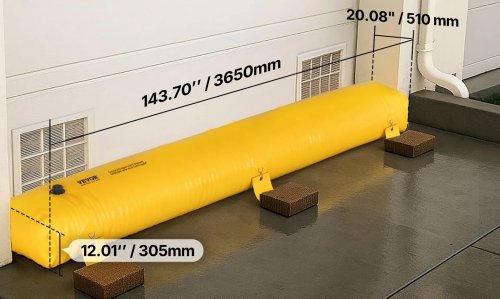 Reusable Hydro/Flood Barrier sandbag alternative - 143" x 12" x 20.8" - Yellow (Model: F24FT20IN12IN10C0V0) F24FT20IN12IN10C0V0) image 2