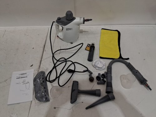 TICYACK HANDHELD STEAM CLEANER WITH ACCESSORIES & SAFETY LOCK - WHITE (MODEL: EM-316) image 4