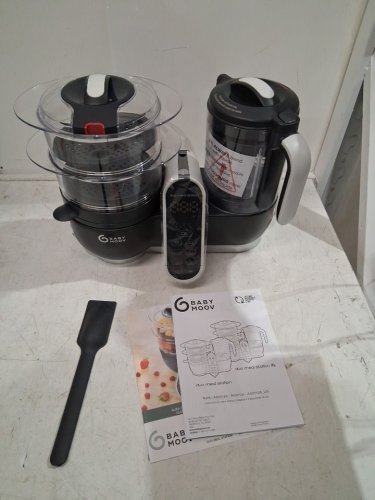 BABYMOOV Nutribaby+ 6-IN-1 DUO MEAL STATION BABY FOOD MAKER - GREY (MODEL: A001125) image 3