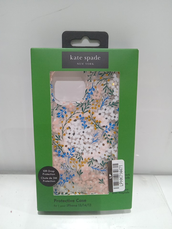 Kate spade new york protective MagSafe case for iPhone 15/14/13 - Clear Flowers (Model: KS052416-05) image 2