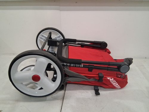 RADIO FLYER CONVERTIBLE STROLLER WAGON/rolling cart - RED/grey (MODEL: 3970A) image 2
