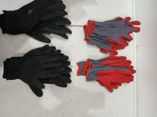 14PR HAND CREW FOAM LATEX COATED WORK GLOVES - large - RED/GREY/BLACK (MODEL: 1769987) image 4