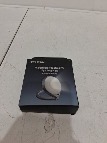 telesin magnetic flashlight for phones - silver (model: tpbgd17-01) image 2
