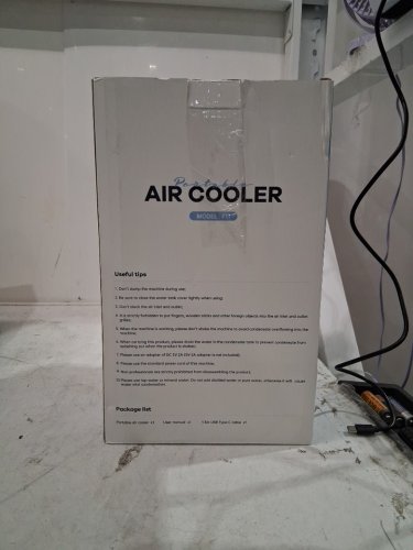 tiptop home Portable Air Cooler With 1000ML Water Tank, 2 Spray Ports & 4 Wind Speeds, 2/4/6/8/12H Timer, 7 Color Light - white - (model:f11) image 2