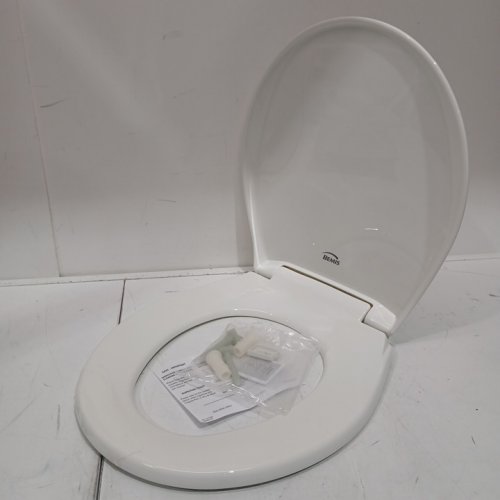 Bemis Affinity Plastic Toilet Seat, White Never Loosens, Removes for Cleaning Slow-Close Adjustable with Extra Stability - Elongated - WHITE - (MODEL: 1200E4 000) image 3