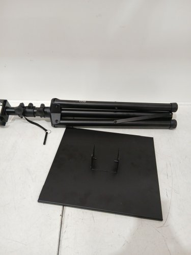 PYLE ADJUSTABLE Heavy Duty UNIVERSAL DEVICE TRIPOD STAND - ADJUSTS FROM 32"-56" / TRAY SIZE 14"x13" - BLACK (MODEL#: PLPTS7) image 4