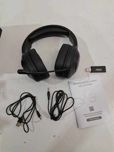 AOC over-ear wireless gaming headset with microphone - black (model: ACG2502) image 3