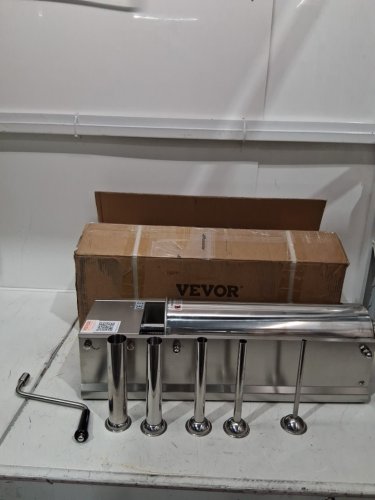 HORIZONTAL MANUAL SAUSAGE STUFFER WITH 5 FILLING NOZZLES - 7L/15LBS - STAINLESS STEEL (MODEL: HS-7L) image 2