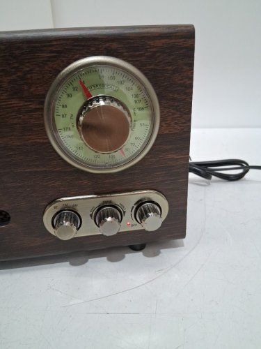 LoopTone Retro Wood FM AM Radio - Bluetooth - BROWN WOODGRAIN (Model:DS-R08) image 6