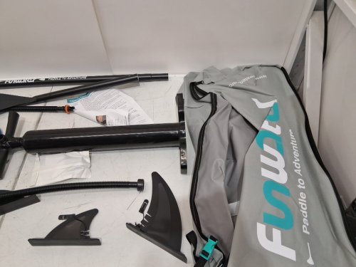 FunWater Inflatable Stand Up Paddle Board with Beginners SUP Accessories - 11FT6" x 33" x 6" - sky blue (model: supjh01) image 7