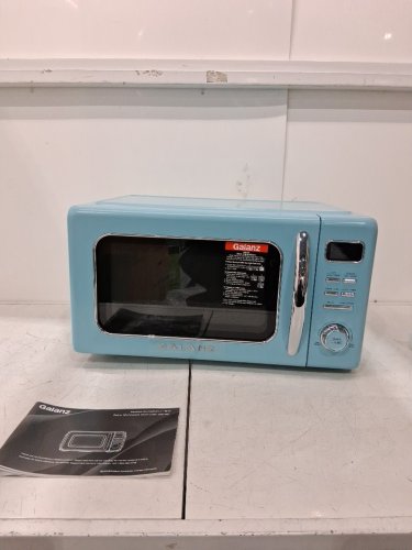 GALANZ RETRO-STYLE DIGITAL MICROWAVE OVEN - 0.7CU FT - bebop BLUE (MODEL: GLCMKZ07BER07) image 2