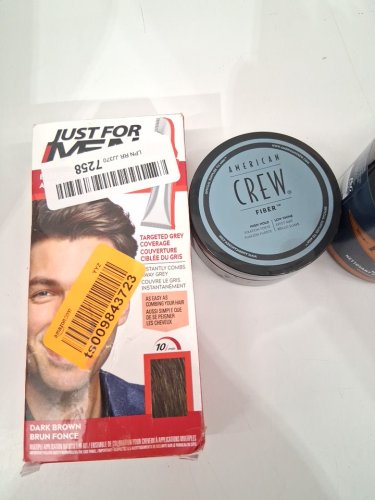 3 ASSORTED MEN'S CARE PRODUCTS - assorted brands, sizes, types and uses - JUST FOR MEN / AMERICAN CREW / KING C GILLETTE image 3
