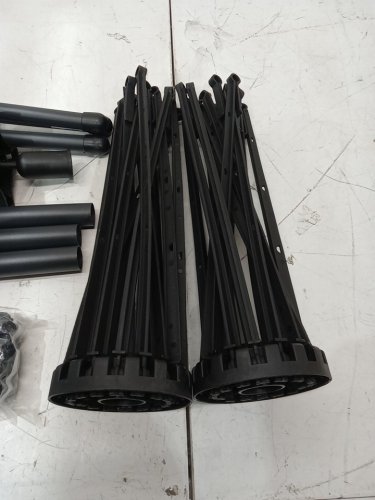 costway 3 tier floor clothes drying rack - 30.7" x 70" - black (model: jz10364dk) image 6