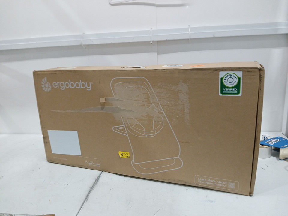 ergobaby evolve 3-in-1 adjustable bouncer seat/chair for newborns to toddlers - 20lbs capacity - cream mesh (model:  evlbnccrmmshna) image 2
