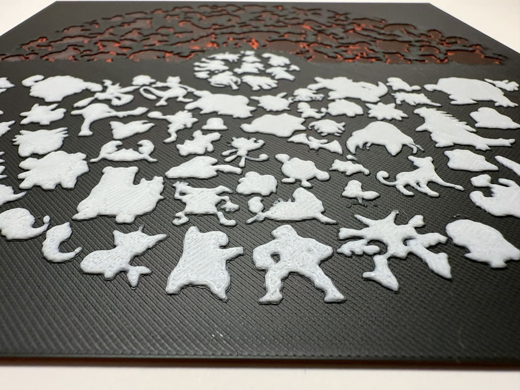8"x8" 3D Printed - Pokéball - Pokémon - Textured Photo image 2