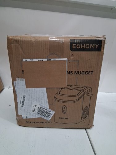 EUHOMY COUNTERTOP NUGGET ICE MAKER - 34LBS/DAY - BLACK (MODEL: IM-12S) image 2