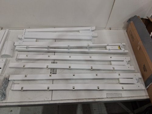 easy assembly low profile 6" metal bed frame - queen - white image 4