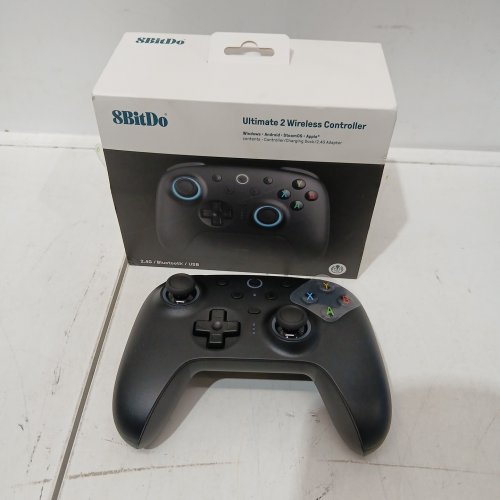 8BITDO ULTIMATE 2 WIRELESS GAMING CONTROLLER WITH TMR JOYSTICKS, SWITCHABLE HALL EFFECT/TACTILE TRIGGERS, RGB FIRE RING - BLACK image 3