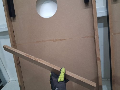 11PC FESHIR Corn Holes Outdoor Game Set - 2" X 3" - BEIGE image 8