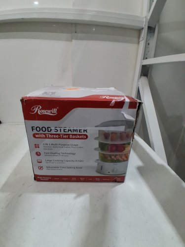 ROSEWILL 3-TIER STACKABLE BASKETS ELECTRIC FOOD STEAMER WITH TIMER (MODEL: RHST-15001) image 2