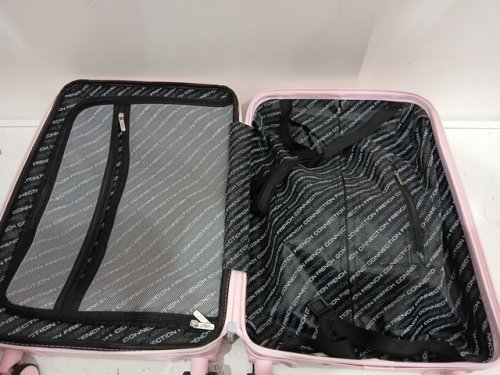 French connection usb cupholder carryon luggage - 15" x 22" - pink a boo - (model: FC-36920-EX-675) image 5