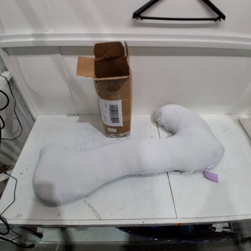 MELLOW BODYALIGN PLUS+ COOLING BODY PILLOW WITH LEG SUPPORT - GREY image 3
