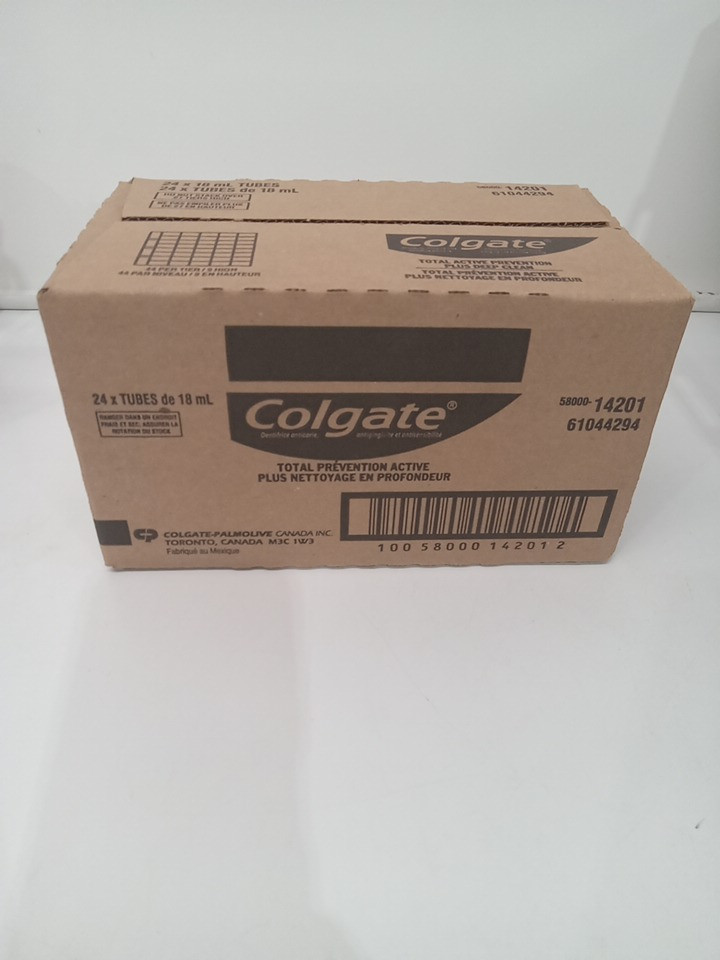 24pk Colgate total Active prevention plus deep clean toothpaste - trial size - 18ml each image 2