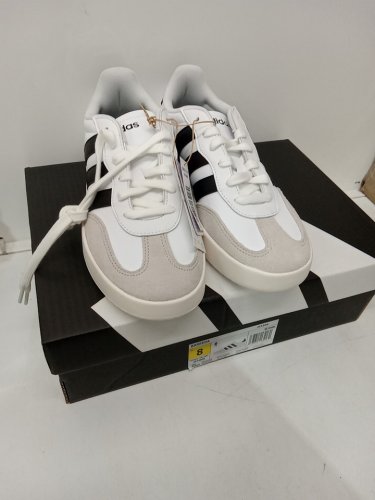 Men's Adidas Barreda lace up Sneaker Shoes  - Size 8 - WHITE (Style: 2974608) image 2