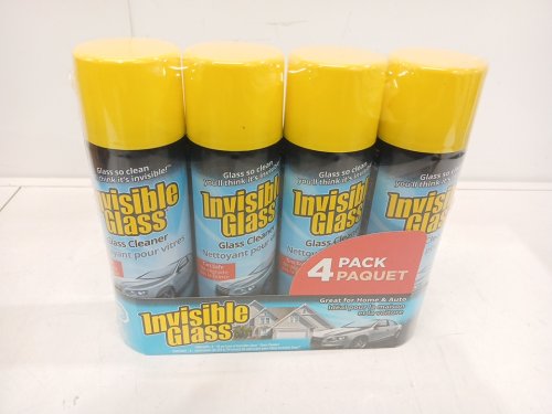 4PK INVISIBLE GLASS PREMIUM ARESOL GLASS & WINDOW TINT SAFE CLEANER - 19OZ/CAN image 2