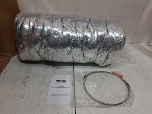 Vevor Dryer Vent Hose Insulated Flame Resistant Flexible Duct - 25FT x 10" - Silver (model: 0w258) image 5