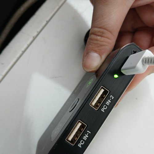 USB 2.0 SWITCH SHARING DEVICE - 4 PORT - BLACK image 4