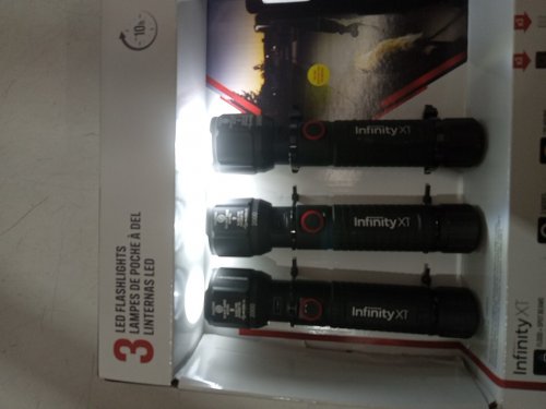 3pk Infinity X1 Rechargeable Flashlight - 2000 Lumen - black (model: 2006753) image 3