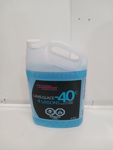 LAURENTIDE AUTOMOBILE PRODUCTS WINDSHIELD WASHER FLUID, REMOVES ICE + FROST - 3.78L (-40C) image 2