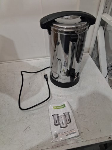 NutriChef electric Water Boiler and Hot Water Dispenser - 8L - 19" x 9" x 9" - Silver - (Model: ncstktl8l) image 3