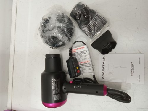 Wavytalk Fast Drying BLOW Dryer with Ceramic Technology & 3 Attachments - 1875W - BLACK/PINK (MODEL: QL-5917BDC-I) image 3