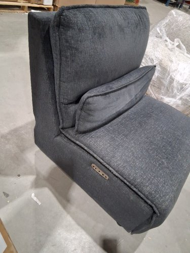 Upholstered Recliner Lounge Chair with Lumbar Cushion - 34" x 32" - grey image 4