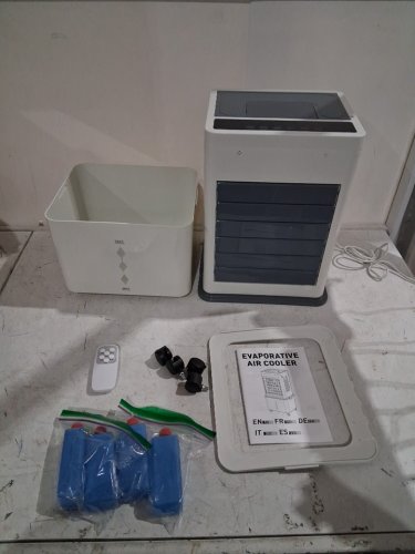 3-IN-1 PORTABLE 60° OSCILLATING AIR CONDITIONER/COOLER WITH REMOTE - 6 SPEEDS - 12L - WHITE (MODEL: KYS-30-105Y) image 3