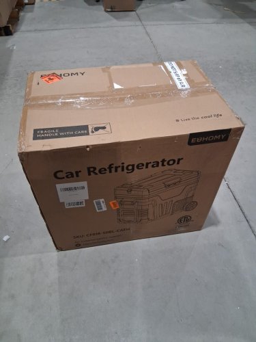 EUHOMY Electric Cooler Car Refrigerator - 12V - 53QT - BLACK - (MODEL: cf018-50bl-caeh) image 2