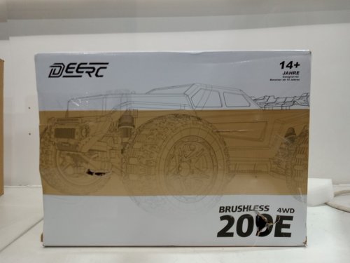 deerc all terrain Brushless rc monster truck - 1:10 scale - 60km/h 4wd - 2.4ghx - black - (model:209e) image 2