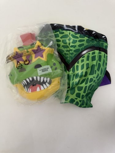3PC BOYS Five Nights at Freddy's Montgomery Gator Costume - SMALL (4-6) - green/yellow image 4